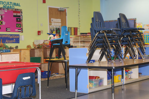 A day care lies empty as parents struggle to find options for their children amid the COVID-19 pandemic. (Courtesy photo)