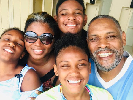 Clockwise from left: Ryleigh Jahmani, entering sixth grade; Nichelle Jahmani; Darren Jahmani Jr., entering 12th grade; Darren Jahmani Sr. and Jordan Jahmani, entering eighth grade (Courtesy of Jahmani family)