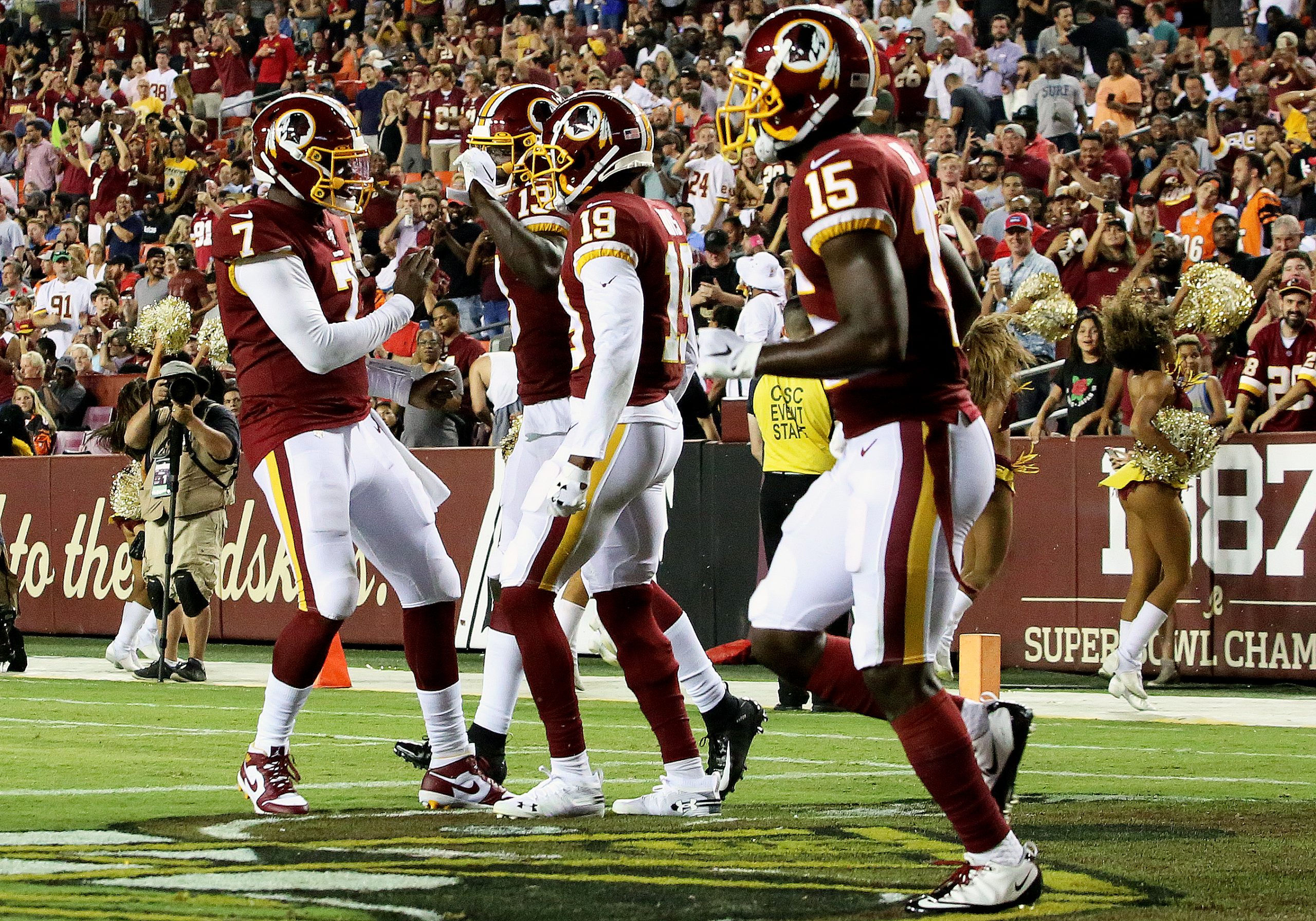 Washington Football Team second-year quarterback Dwayne Haskins (7) will lead the offense for week one against the Philadelphia Eagles at home. (Daniel Kucin Jr./The Washington Informer)
