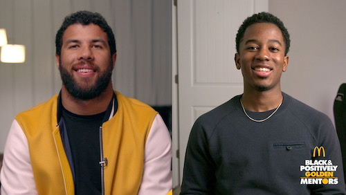 NASCAR drivers Bubba Wallace and Rajah Caruth are now members of the McDonald’s Black and Positively Golden Mentors program.