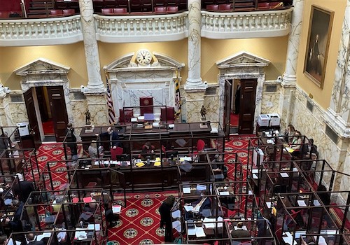 Maryland Senate convened March 2 with eight police reform bills on the agenda. (William J. Ford/The Washington Informer)