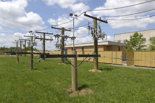 Utility poles supply power to D.C. residents. (Courtesy of Google)