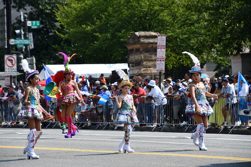 People watch the Fiesta DC Parade of Nations that occurred on Sept. 12 in downtown Washington, D.C. (Anthony Tilghman/The Washington Informer)