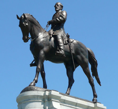 **FILE** Photograph of Monument Ave statue of Robert E. Lee in Richmond, Va. (Hal Jespersen via Wikimedia Commons)