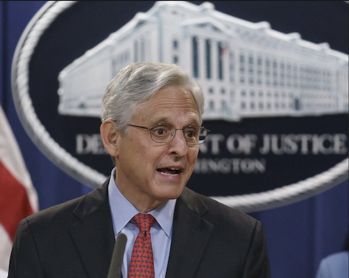U.S. Attorney General Merrick Garland (Courtesy of the White House)
