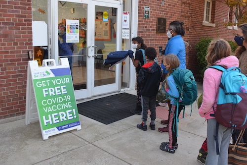 **FILE** Pop-up vaccine clinics have been set up throughout the District at public schools and recreation centers for school-age children ages 5-12. (Roy Lewis/The Washington Informer)