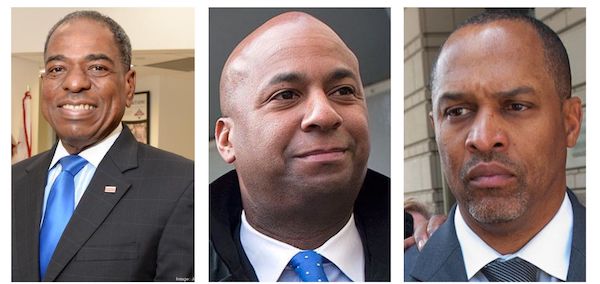 Vincent Orange, Michael A. Brown and Harry Thomas Jr. are running for election. Orange and Thomas seek to return to the D.C. Council while Brown wants to represent the District of Columbia in Congress. (Courtesy photos)