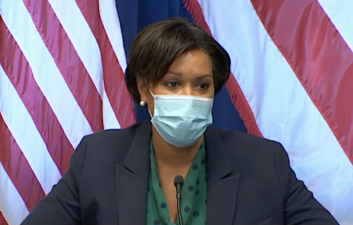 D.C. Mayor Muriel Bowser speaks during a Nov. 16 press conference on the city's response to the coronavirus pandemic.