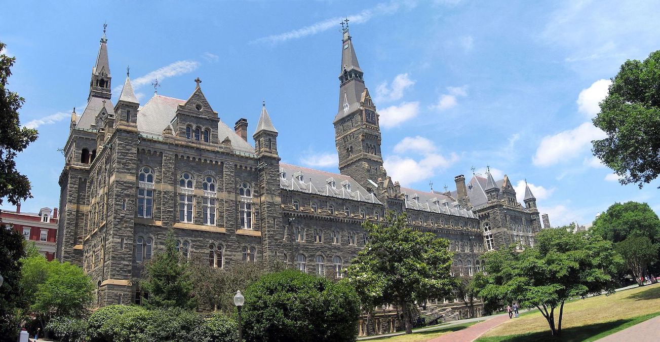 **FILE** Healy Hall at Georgetown University (Courtesy of Gtownsfs via Wikimedia Commons)