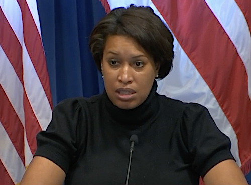 D.C. Mayor Muriel Bowser speaks during a Dec. 2 press conference on the city's response to the coronavirus pandemic.