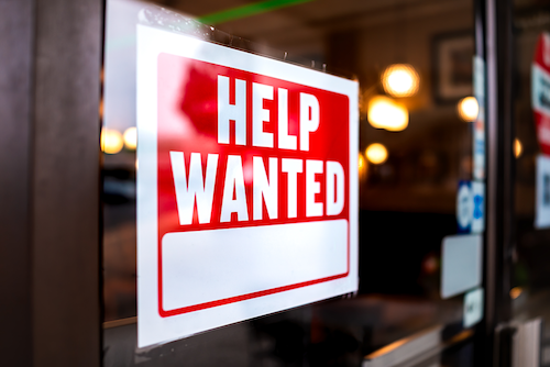 A help wanted sign points to a better tomorrow. (Courtesy photo)