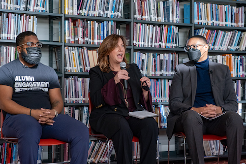 D.C. Public Schools, JPMorgan Chase and Youth Guidance announced a partnership through which Black male students at four District public schools will receive academic coaching, college and career readiness services and leadership development. (Ja’Mon Jackson/The Washington Informer)