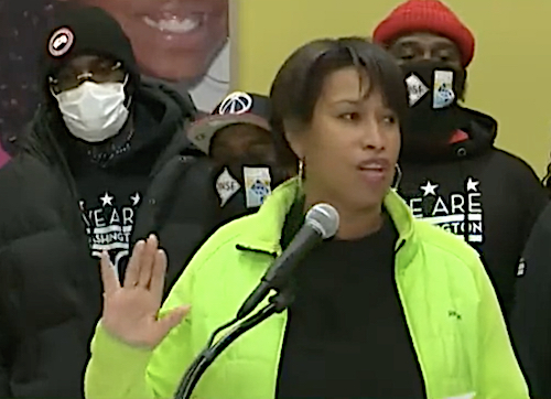 D.C. Mayor Muriel Bowser speaks during a Dec. 9 press conference at the at the Southeast Tennis & Learning Center in southeast Washington to announce new violence prevention and intervention efforts in the city.