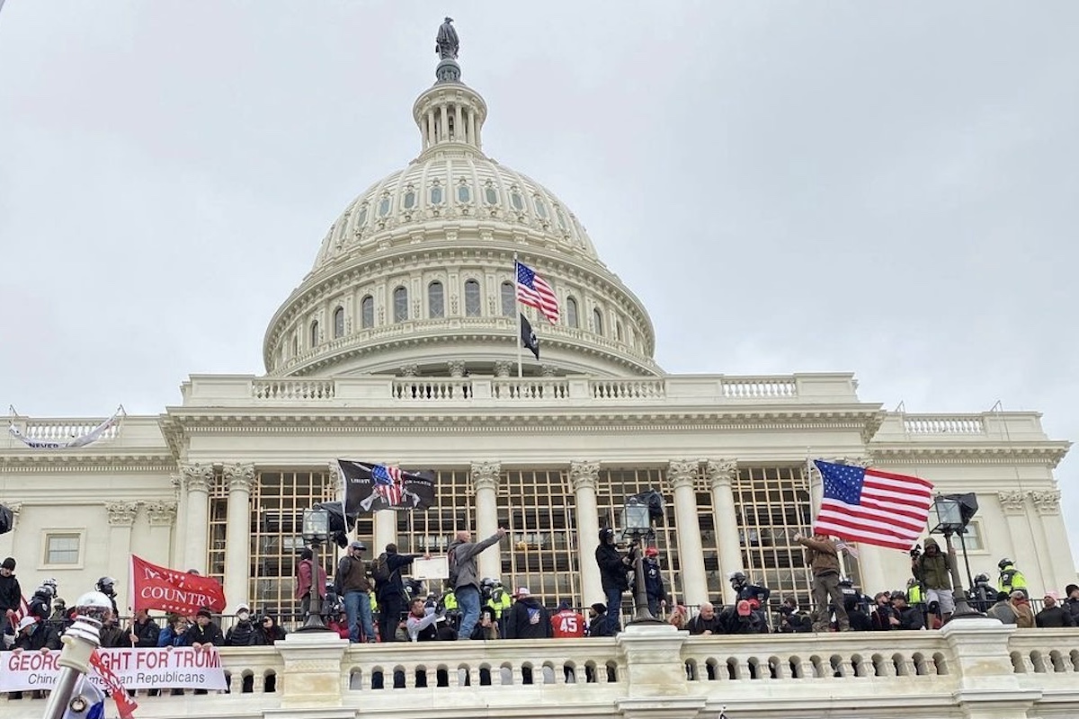 **FILE** The protest on Jan. 6, 2021, at the U.S. Capitol where domestic terrorists disguised as protesters sought to overthrow the government (Anthony Tilghman/The Washington Informer)