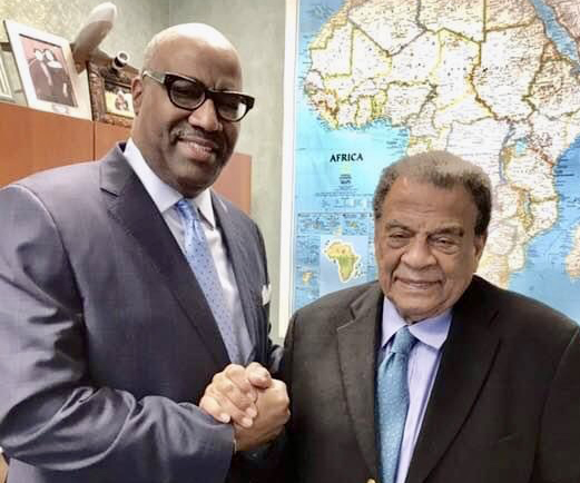 Hon Andrew J Young with Austin R Cooper
