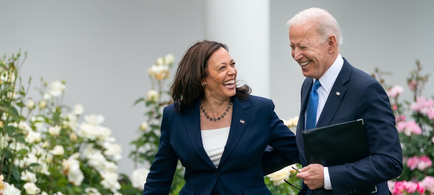 **FILE** Vice President Kamala Harris (left) and President Joe Biden (Courtesy of Biden via Twitter)