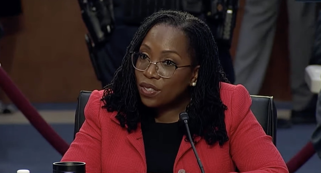 Supreme Court nominee Ketanji Brown Jackson testifies during her Senate Judiciary Committee confirmation hearing on Capitol Hill in Washington on March 22, 2022.