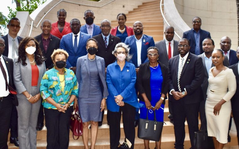 Legislators from Barbados, the Eastern Caribbbean and the U.S. participated in workshops hosted by the U.S. House Democracy Partnership in Barbados on April 23.