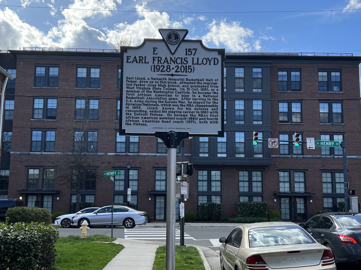 The historic mile marker at 1020 Montgomery Street in Alexandria, Va., was placed on April 2. (Anthony Tilghman/The Washington Informer)