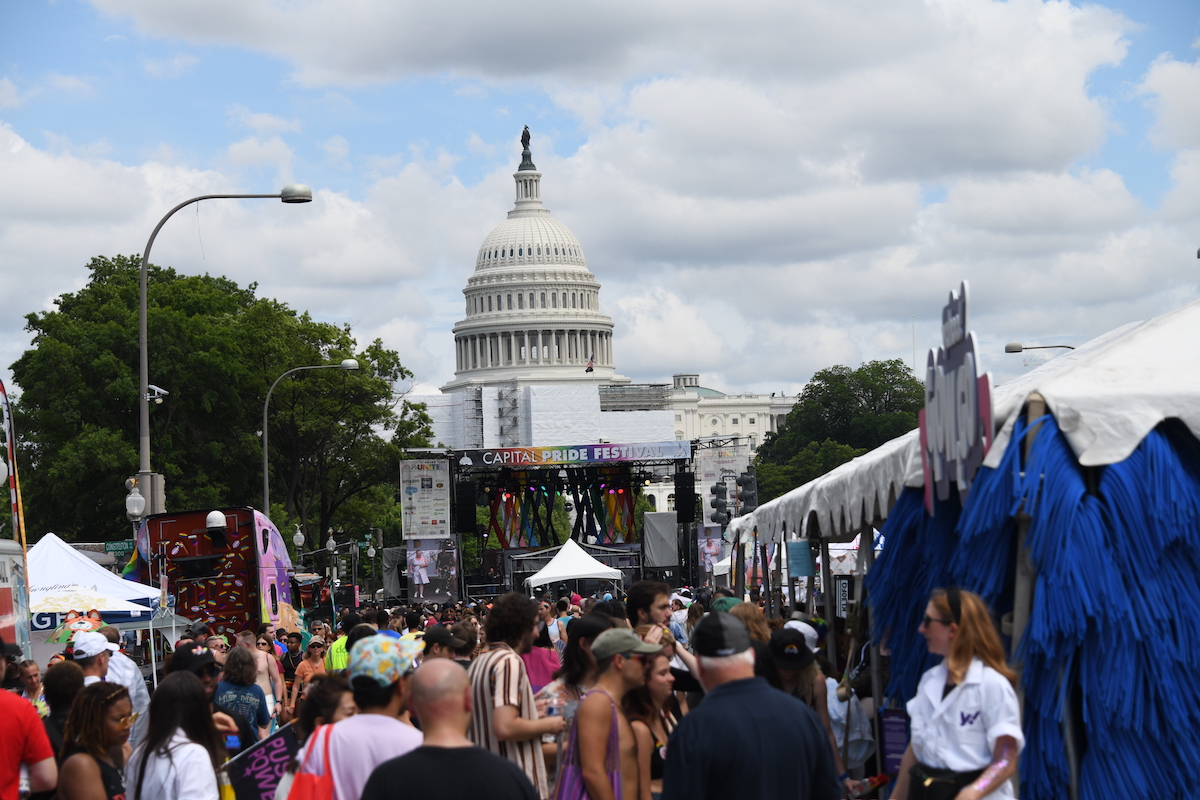 The Pride Festival held on Sunday, June 12 featured a day of entertainment and advocacy with over 300 exhibitors and is billed as the largest annual event in Washington, D.C. (Anthony Tilghman/The Washington Informer)