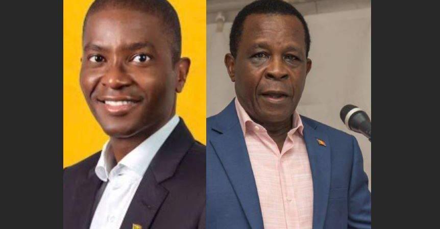 Newly elected Prime Minister Dickon Mitchell (left) and ousted Prime Minister Keith Mitchell (Courtesy photo)