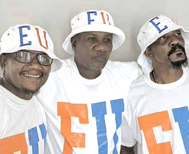 From left: Maurice "Mighty Mo" Hagans, Gregory "Sugar Bear" Elliott and William "JuJu" House strike a pose. (Courtesy of Experience Unlimited)