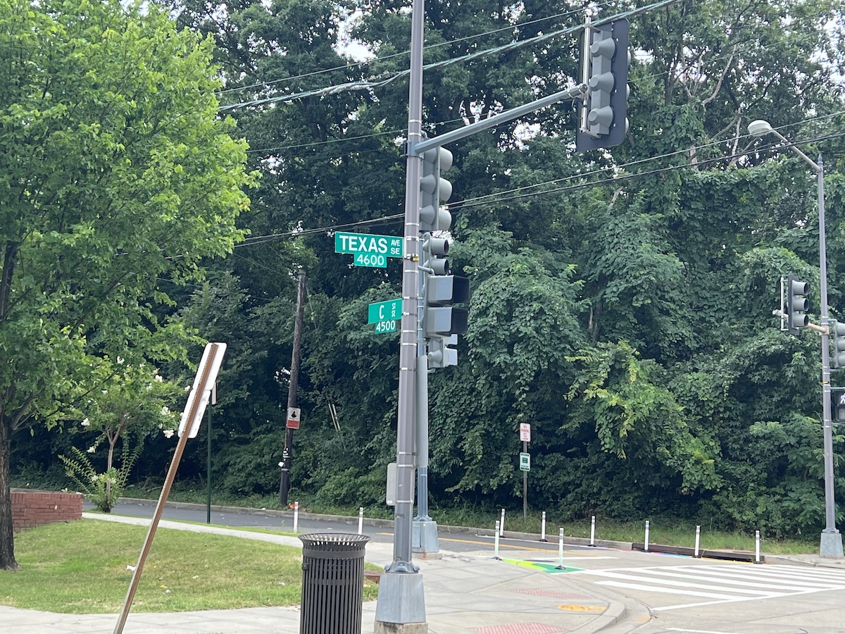 The first dog park east of the Anacostia is slated for the intersection of Texas Avenue and C Street in Southeast. (Anthony Tilghman/The Washington Informer)