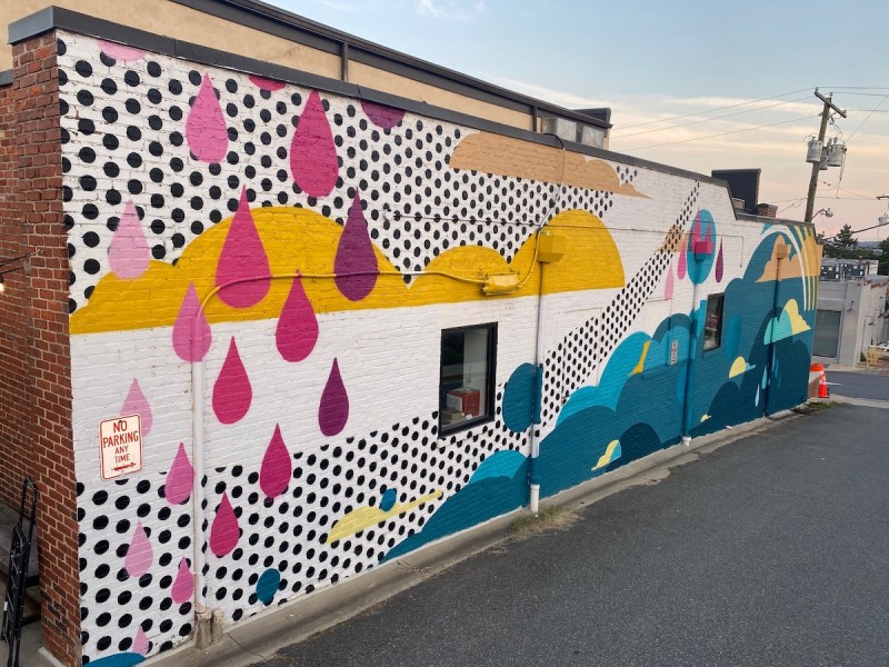 A mural called "The Sky’s The Limit" created by John Ortiz will be featured in Hyattsville, Maryland, for three years as part of the city’s Corridor Investment Grant program. (Courtesy of the City of Hyattsville)