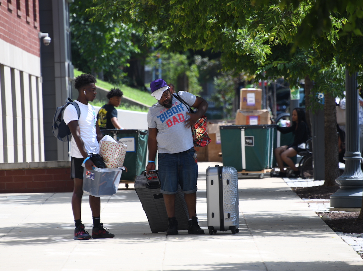Hundreds of freshmen students moved into Howard University's campus last week with the help of parents and University volunteers. (Anthony Tilghman/The Washington Informer)
