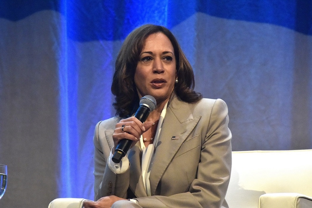 Vice President Kamala Harris talks about the importance of this year’s November general election during the National Urban League convention in northwest D.C. on July 22. (Robert R. Roberts/The Washington Informer)