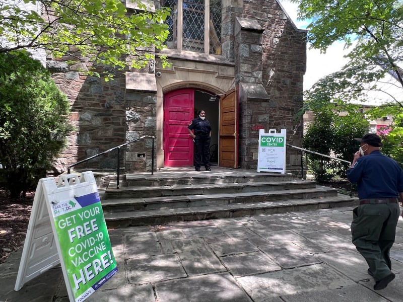 A vaccine clinic for COVID-19 and monkeypox has been set up at a church in Ward 8. (Shevry Lassiter/The Washington Informer)