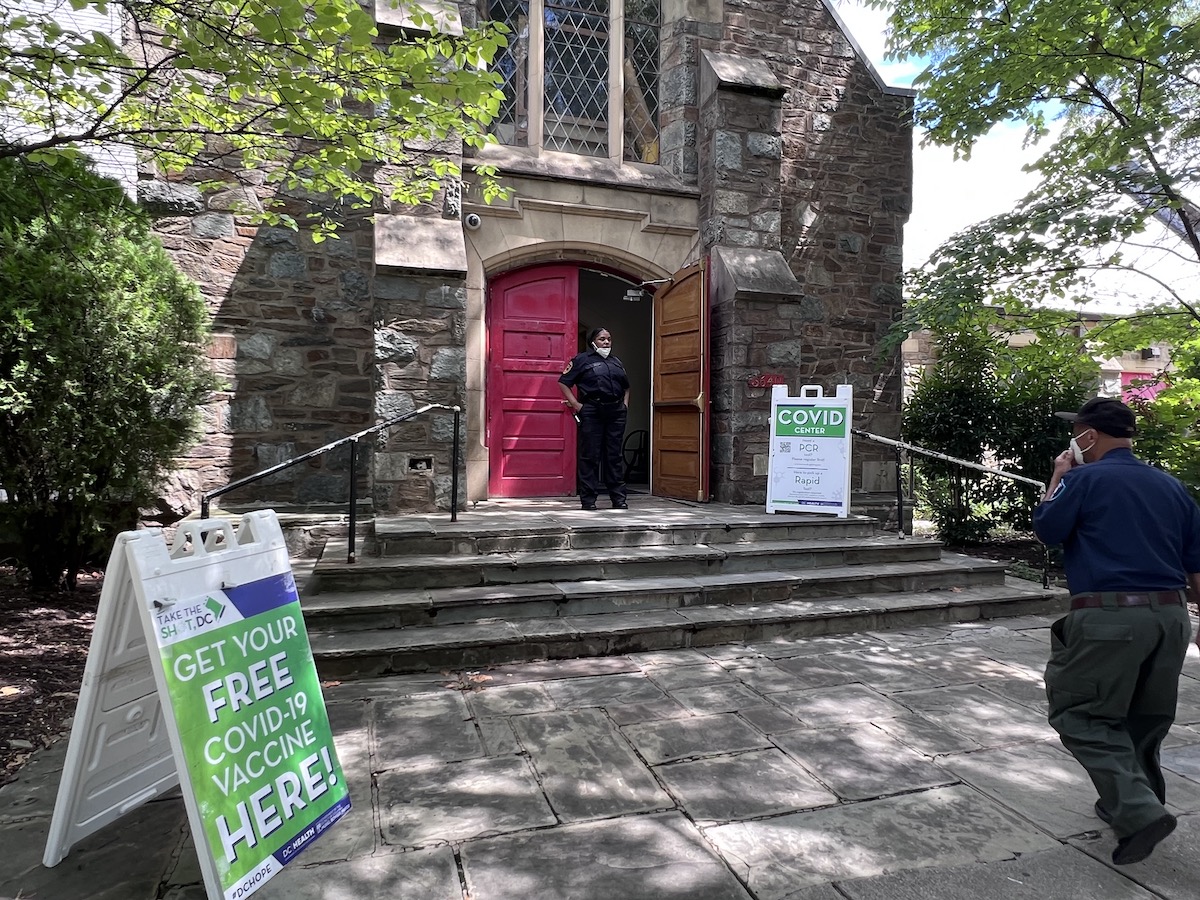 A vaccine clinic for COVID-19 and monkeypox has been set up at a church in Ward 8. (Shevry Lassiter/The Washington Informer)