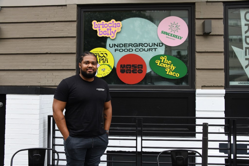 Chef Randall Matthews of District Heights, Md., oversees the development of the Underground Food Court in D.C.'s Dupont Circle. (Anthony Tilghman/The Washington Informer)
