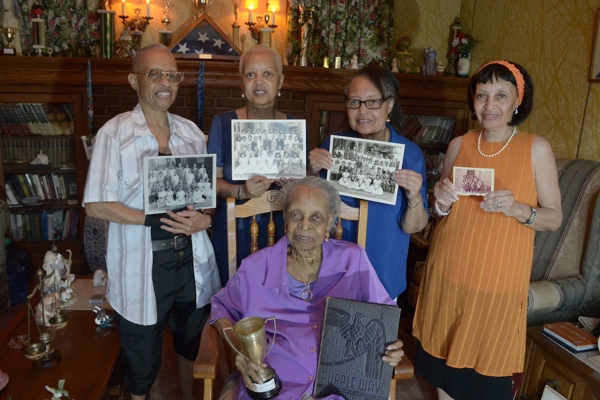 **FILE** Clockwise from left: C.C. Ford, Pat Ford Neal, Yvonne Ford Borne, Camille Ford Dorsey and Mother Evelyn Ford (Roy Lewis/The Washington Informer)