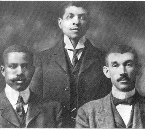 North Carolina Mutual Life Insurance Company founders, John Merrick, Charles Clinton Spaulding, Dr Aaron. M. Moore (Courtesy of NC Mutual)