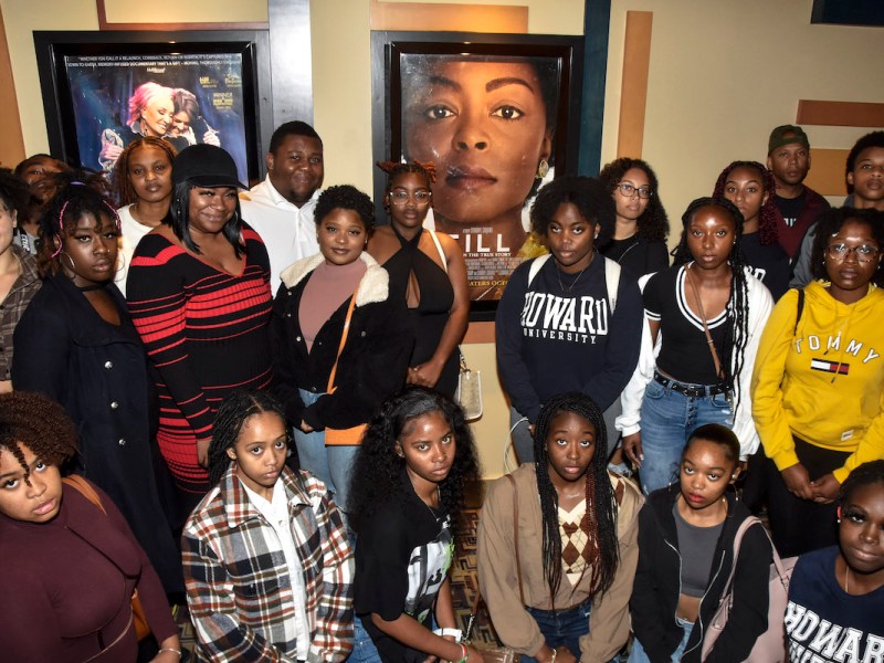 Students from Howard University witness the power behind a new film about the life of Emmett Till. (Robert R. Roberts/The Washington Informer)