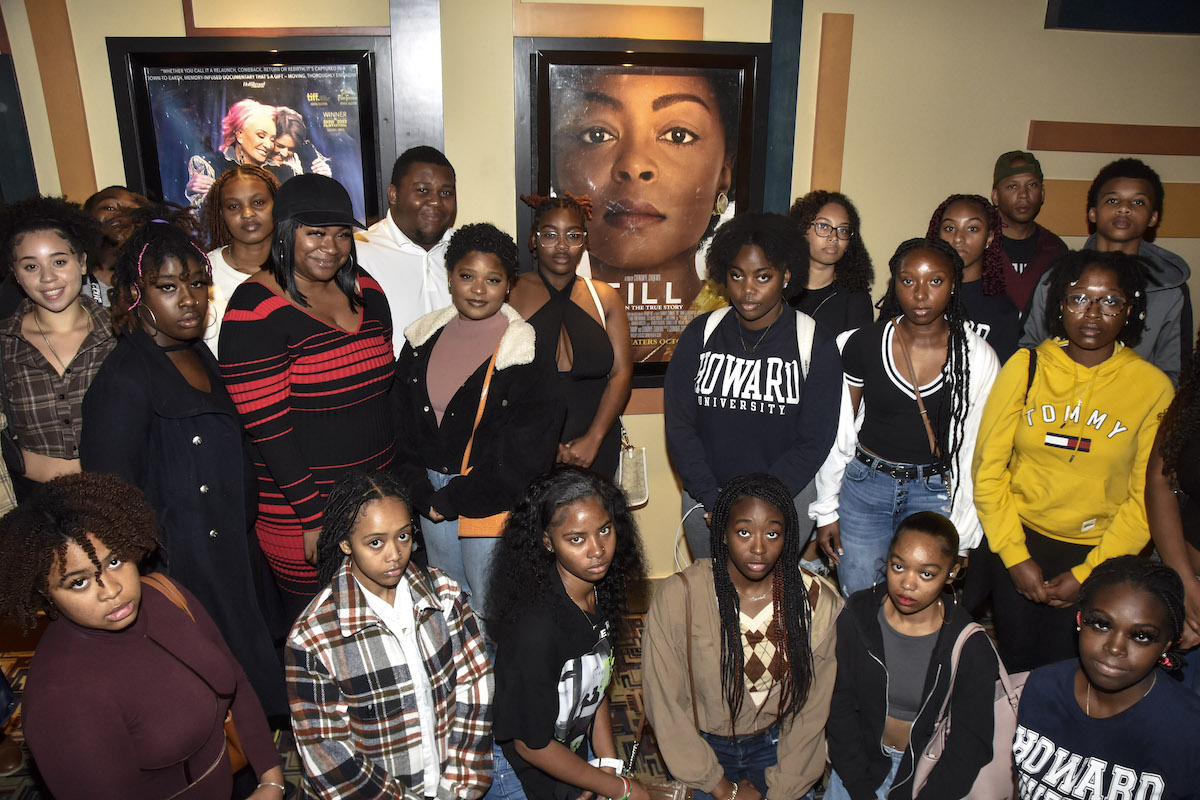 Students from Howard University witness the power behind a new film about the life of Emmett Till. (Robert R. Roberts/The Washington Informer)