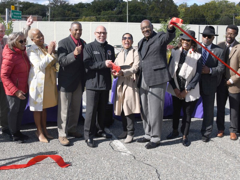 Prince George's County MD 210 traffic committee cut the ribbon for a new interchange project that is expected to improve safety and reduce roadway-related deaths. (Anthony Tilghman/The Washington Informer)