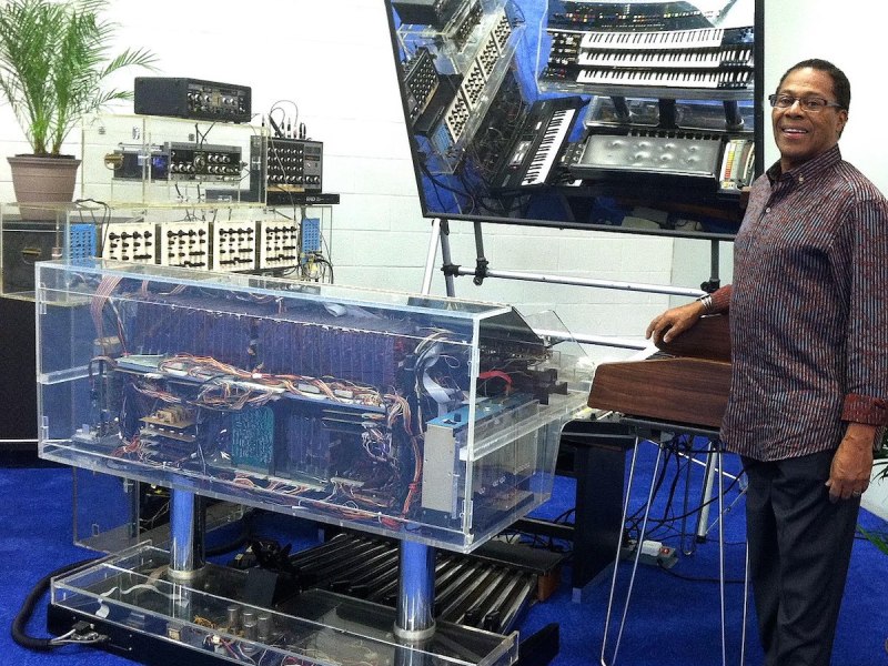 **FILE** Don Lewis stands by his LEO (Live Electronic Orchestra) at the 2013 NAMM Show in Anaheim, Calif. (Julie Lewis via Wikimedia Commons)