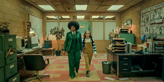 Weruche Opia (left) and Marlow Barkley star in "Slumberland." (Courtesy of Netflix)