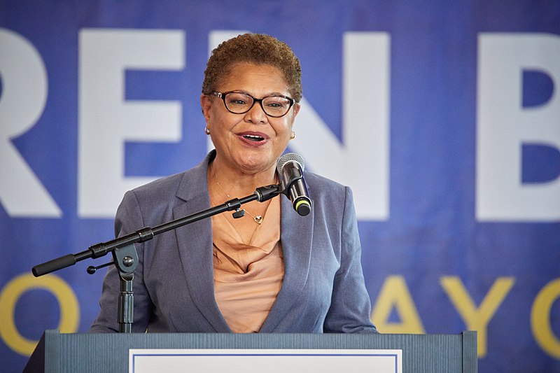 Democrat Karen Bass widens lead in Los Angeles mayoral race. (Campaign photo)