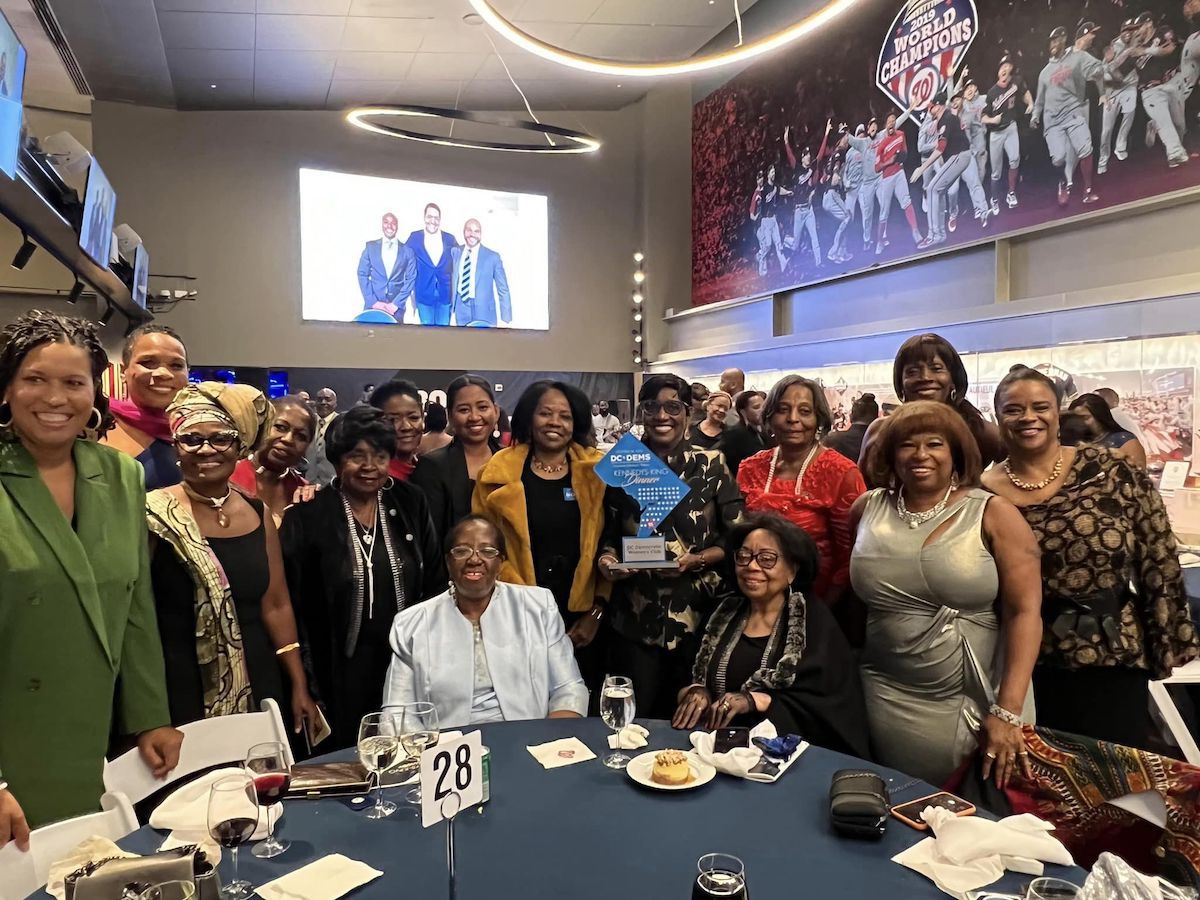 Attendees at the Kennedys-King Dinner at Nationals Park hosted by the DC Democratic Satement Committee on Oct. 28 (Courtesy of Jeanette Mobley via Facebook)