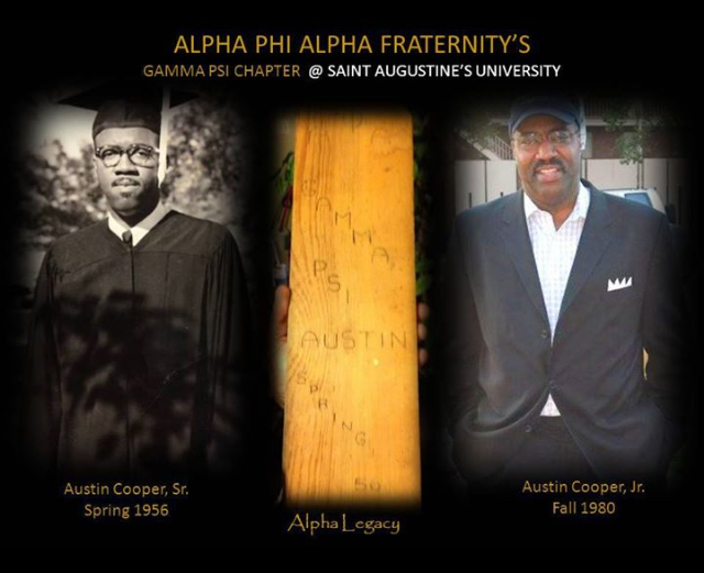 Father and son and Alpha Brothers, the Rev. Austin R. Cooper Sr. and Our House Managing Editor Austin R. Cooper Jr. (Courtesy photo)