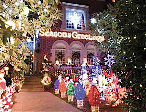 Over-the-top holiday decorations can be found throughout several D.C. neighborhoods. (Courtesy photo)
