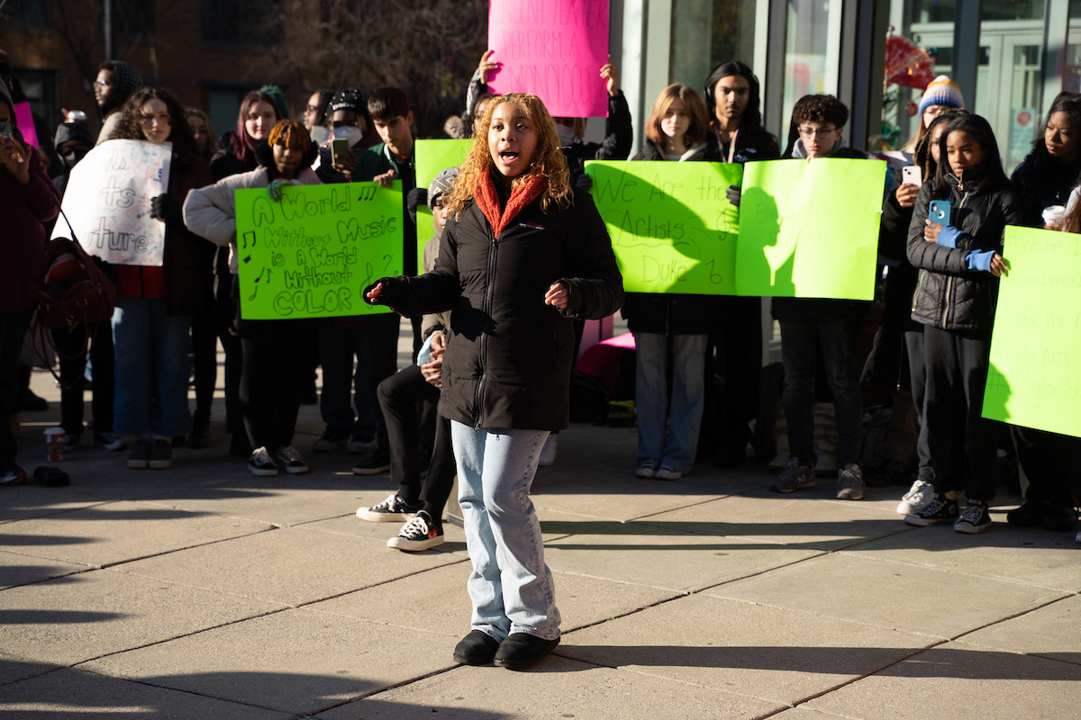 While they are getting closer to reaching common ground, negotiations between the Duke Ellington School of the Arts Project and DCPS continue regarding funding for the arts and teachers at Duke Ellington School of the Arts. (Robert R. Roberts/The Washington Informer)