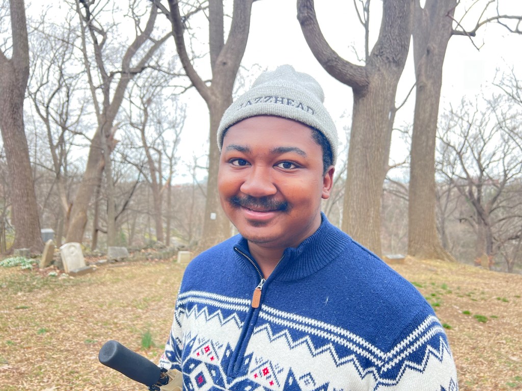 Ronald Walton, an alumnus of Duke Ellington School of the Arts and organist at Mt. Zion United Methodist Church, has been working with the Alliance of New Music-Theatre to produce an opera about Mount Zion-Female Union Band Society Cemetery that he’s scheduled to perform later this year. (Shevry Lassiter/The Washington Informer)
