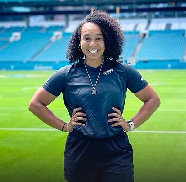 Philadelphia Eagles assistant coach Autumn Lockwood will make history as the first Black woman to coach in the Super Bowl. (Courtesy photo)