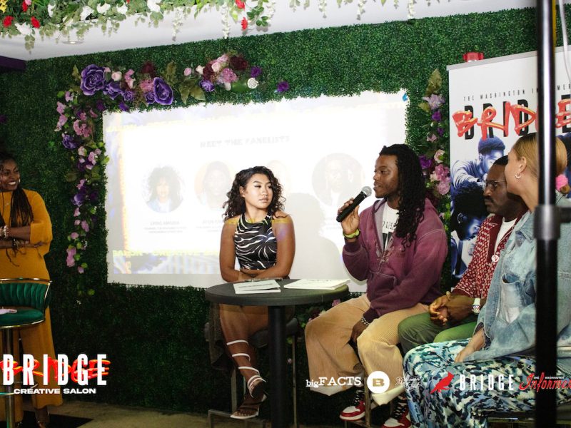 Panel moderator and WI Managing Editor Micha Green, with panelists Lyric Amodia, Aton Crawley, Mahadi Lawal and Zahreh Barry (WI Bridge)