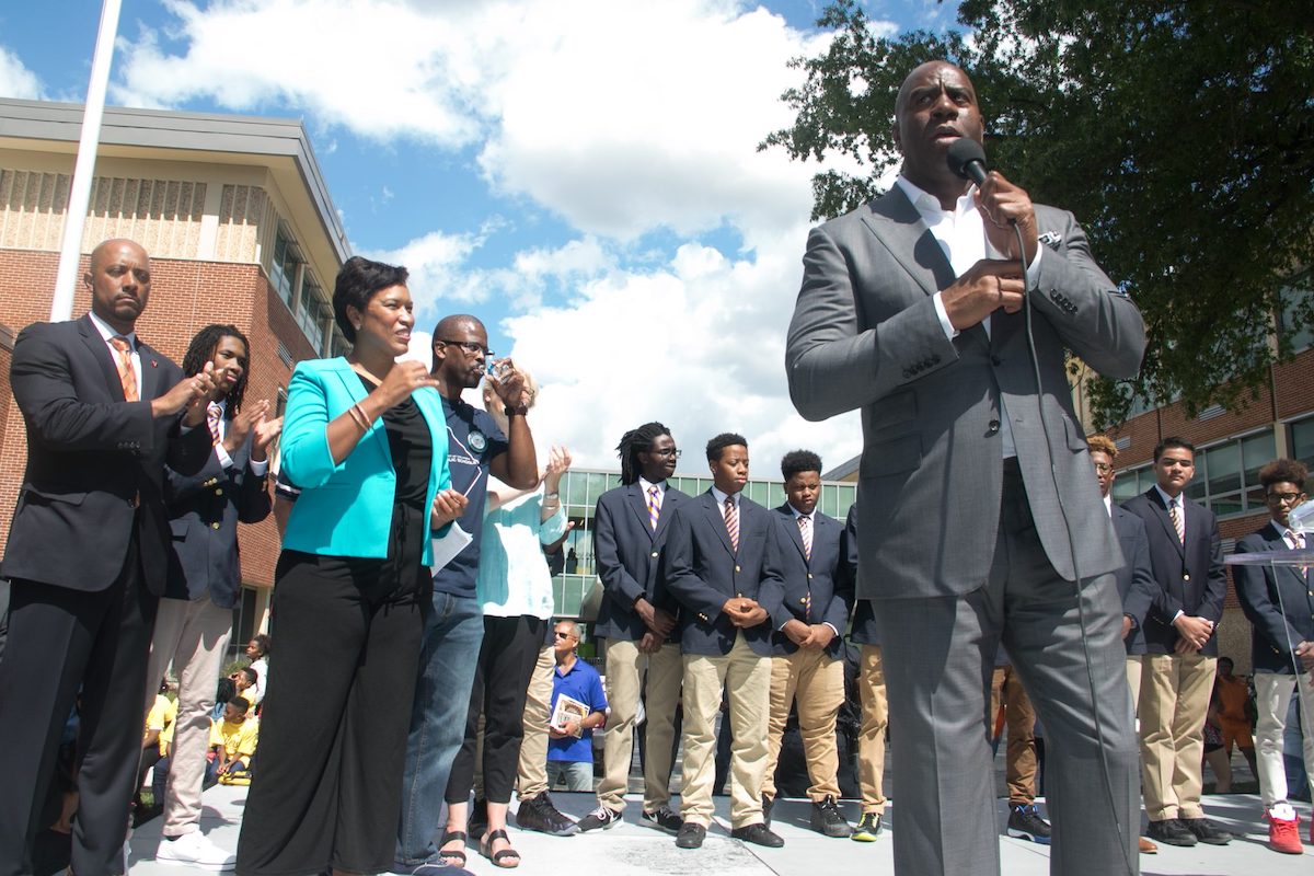 **FILE** Basketball legend Earvin "Magic" Johnson (Shevry Lassiter/The Washington Informer)