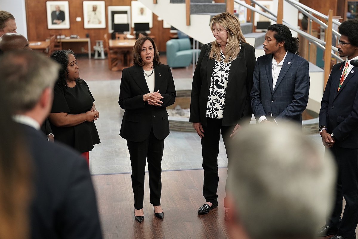 **FILE** Vice President Kamala Harris with the "Tennessee Three" (Courtesy of Harris via Wikimedia Commons)